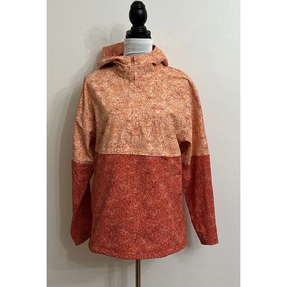 Outdoor Voices Rectrek Orange Pebbled Canyon Hoodie Hooded Anorak Jacket XS E28 - Picture 4 of 10